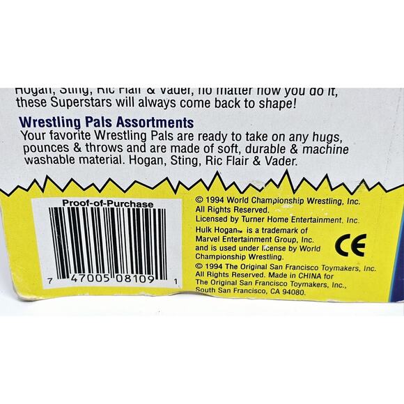 WCW The Nasty Boys Tag Team Wrestlers 1994 Jerry Sags & Brain Knobs Unopened - Picture 11 of 16